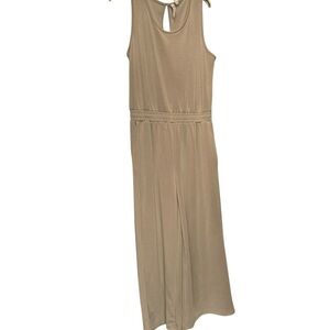 Cable and Gauge Elegant Gray Sleeveless Jumpsuit